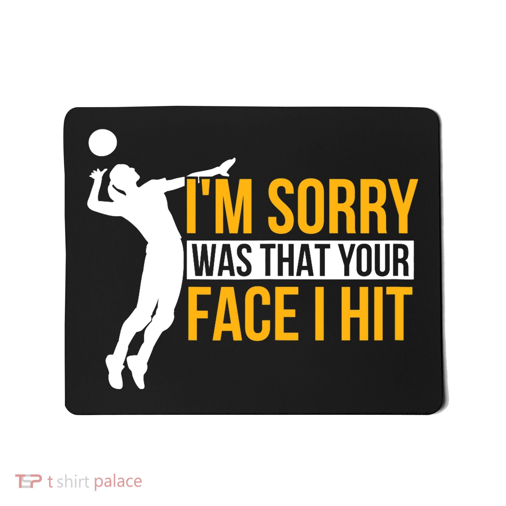 Wo Volleyballer Funny Volleyball Mousepad