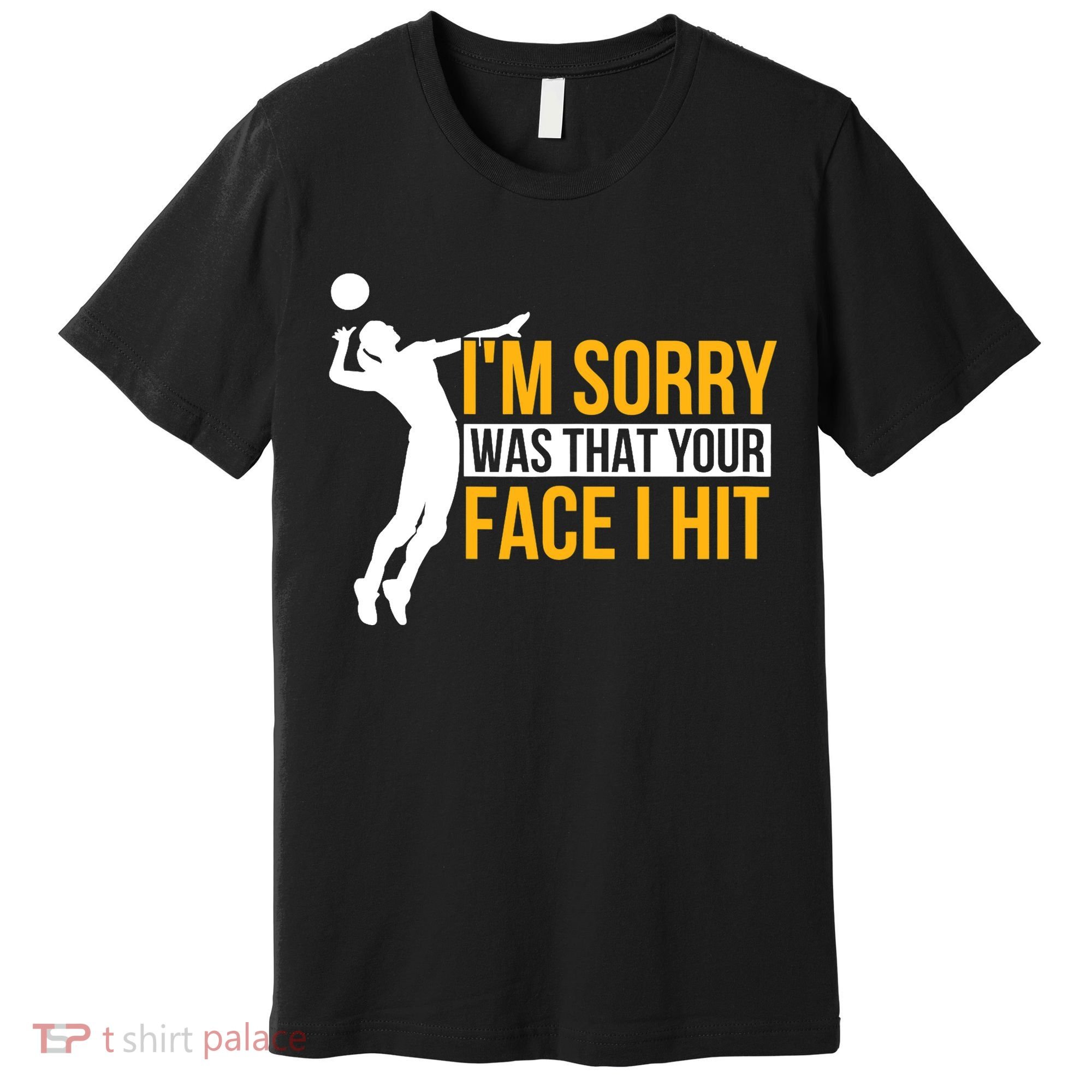 Wo Volleyballer Funny Volleyball Premium T-Shirt
