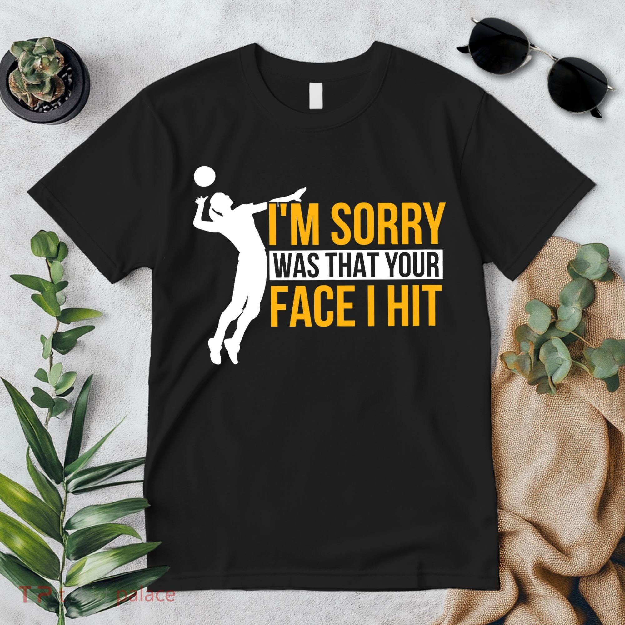 Wo Volleyballer Funny Volleyball Premium T-Shirt