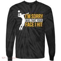 Wo Volleyballer Funny Volleyball Tie-Dye Long Sleeve Shirt thumb 0