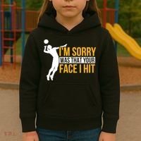 Wo Volleyballer Funny Volleyball Kids Hoodie thumb 3