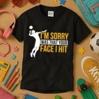 Wo Volleyballer Funny Volleyball Kids T-Shirt thumb 3