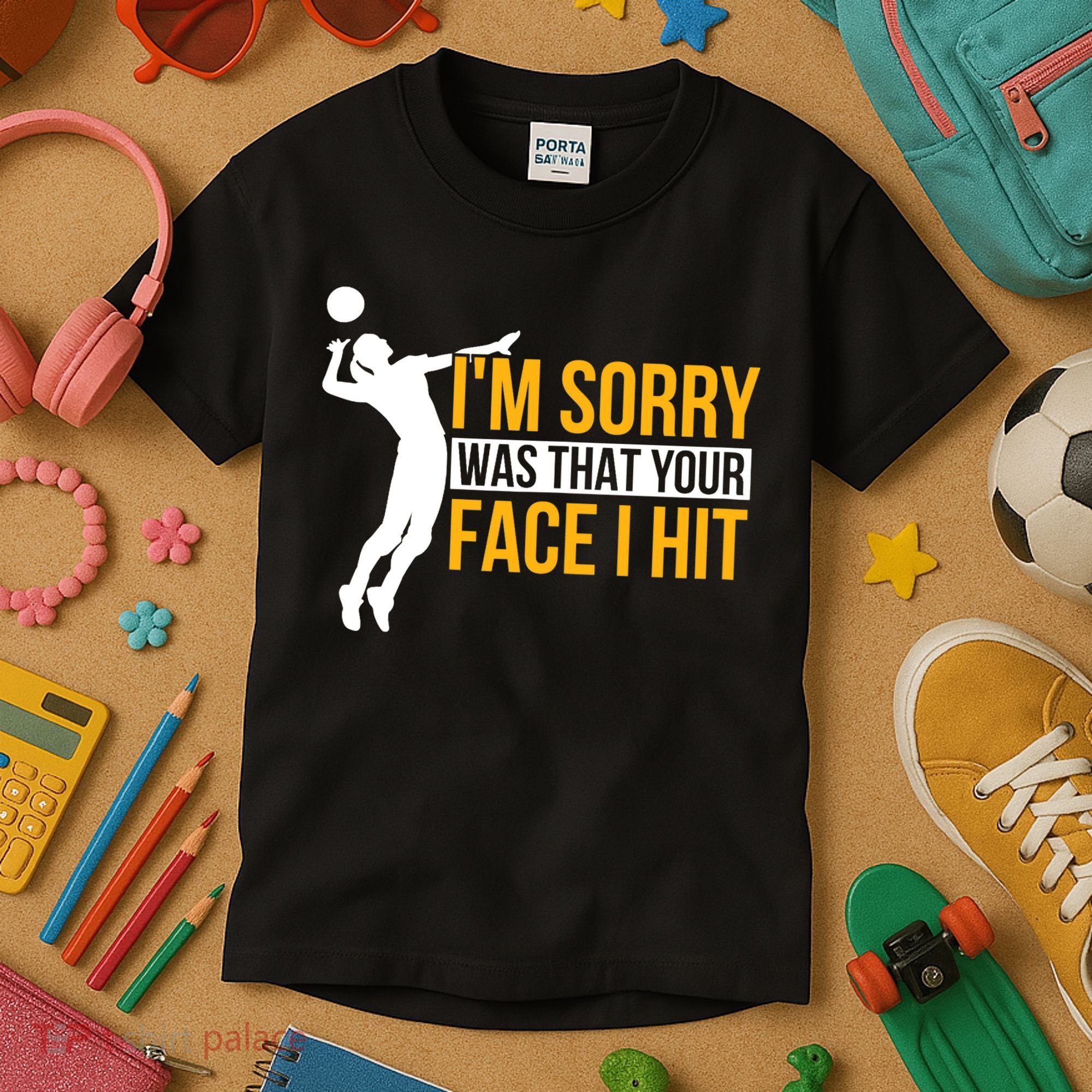 Wo Volleyballer Funny Volleyball Kids T-Shirt