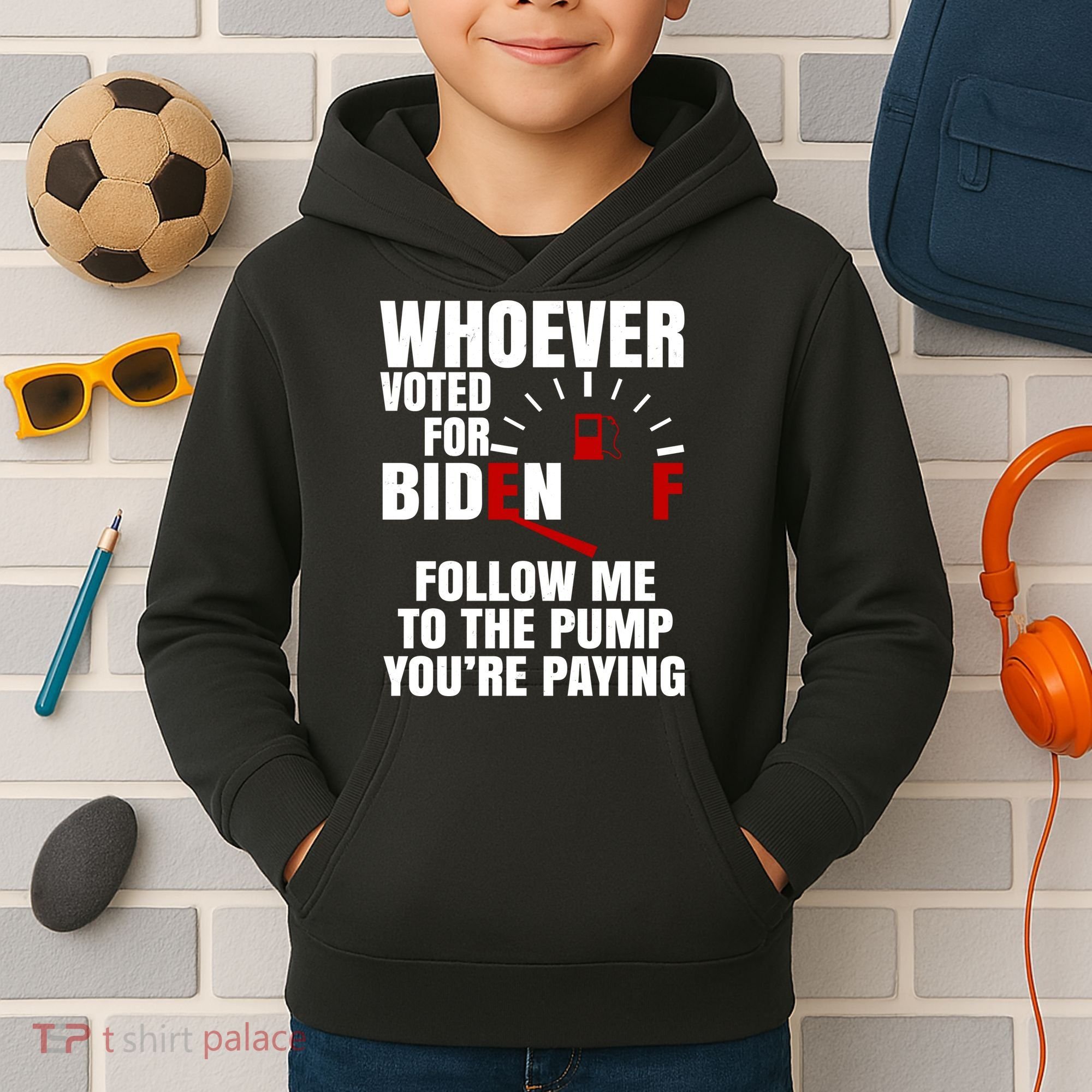 Whoever Voted For Biden You're Paying Funny Kids Hoodie