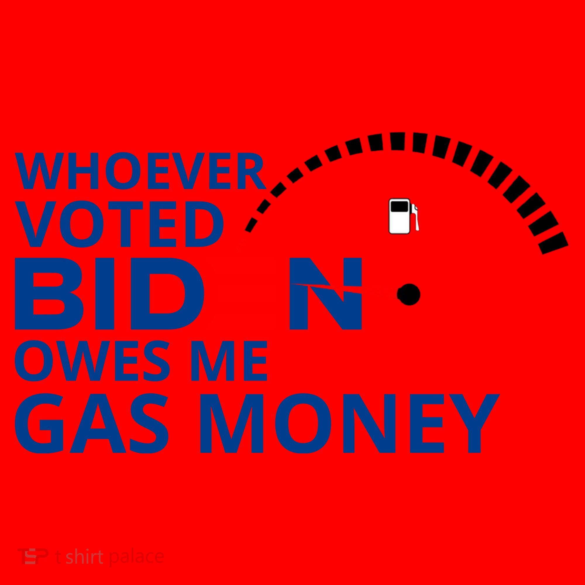 Whoever Voted For Biden Owes Me Gas Money Santa Hat