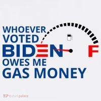Whoever Voted For Biden Owes Me Gas Money Women's Hoodie thumb 2