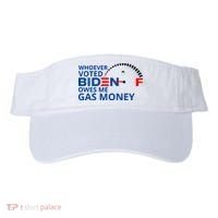 Whoever Voted For Biden Owes Me Gas Money Visor thumb 0