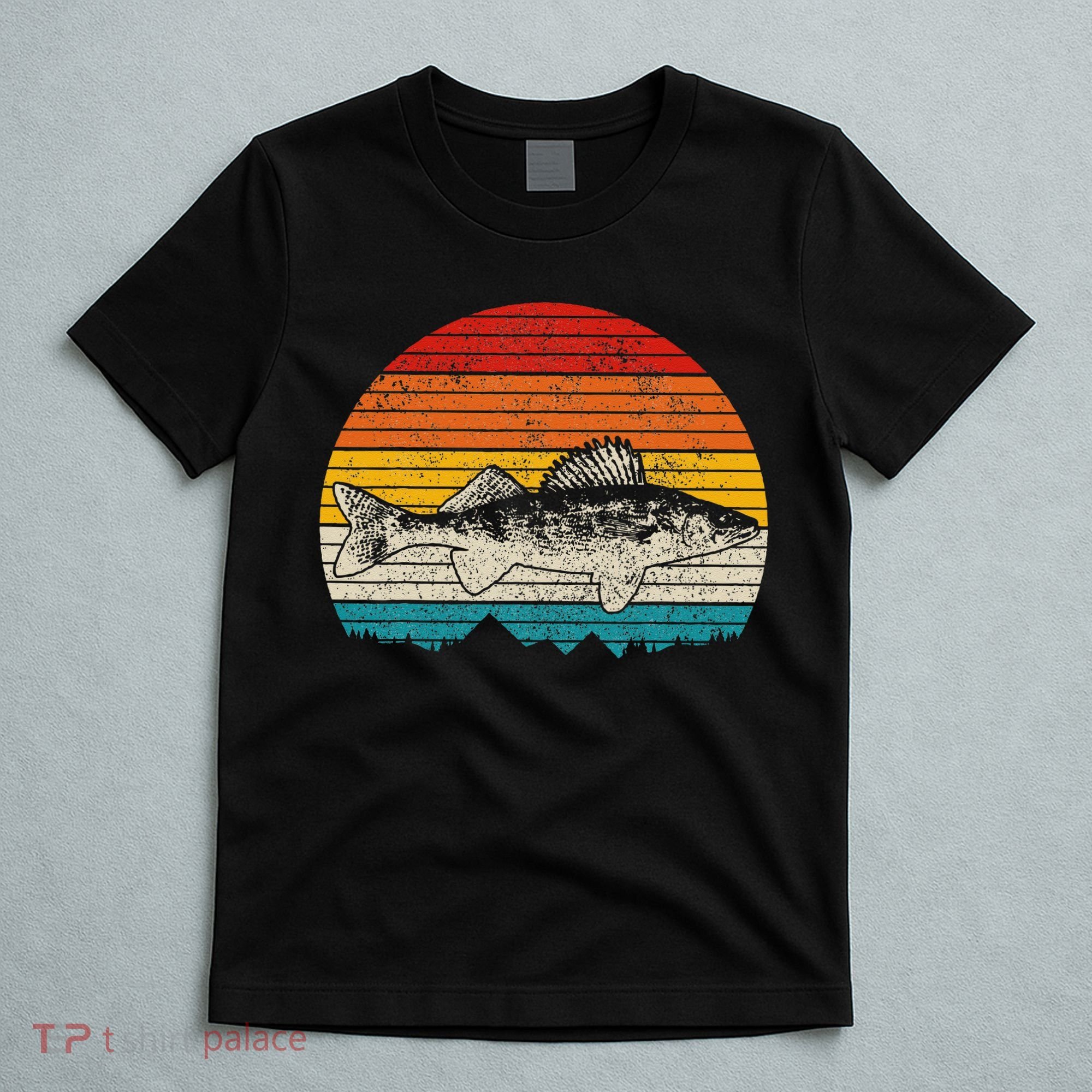 Walleye Vintage Fishing  Walleye Fisherman Fish T-Shirt