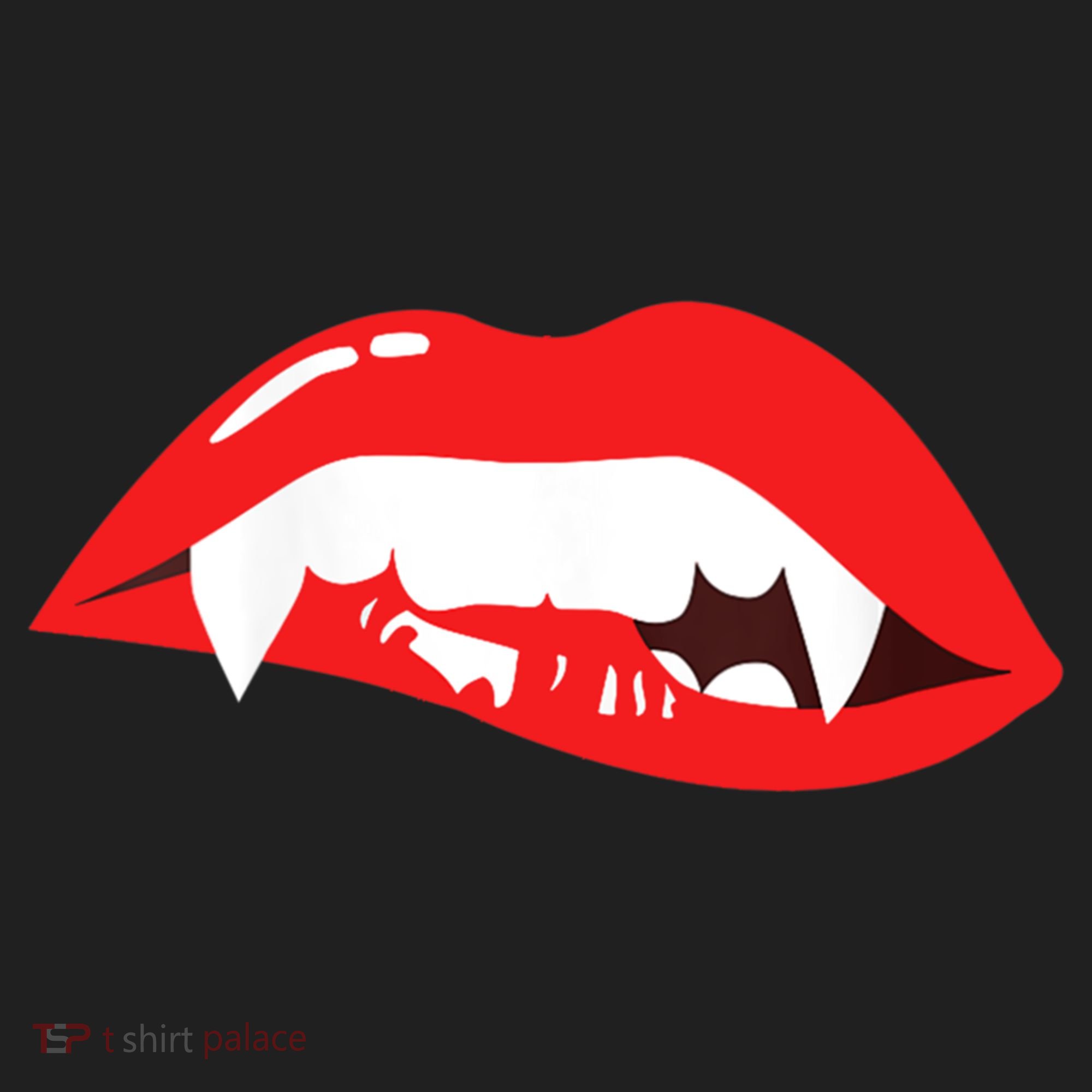 Wo Vampire Gift Sexy Lips Teeth Lazy Halloween Costume Gift Beanie