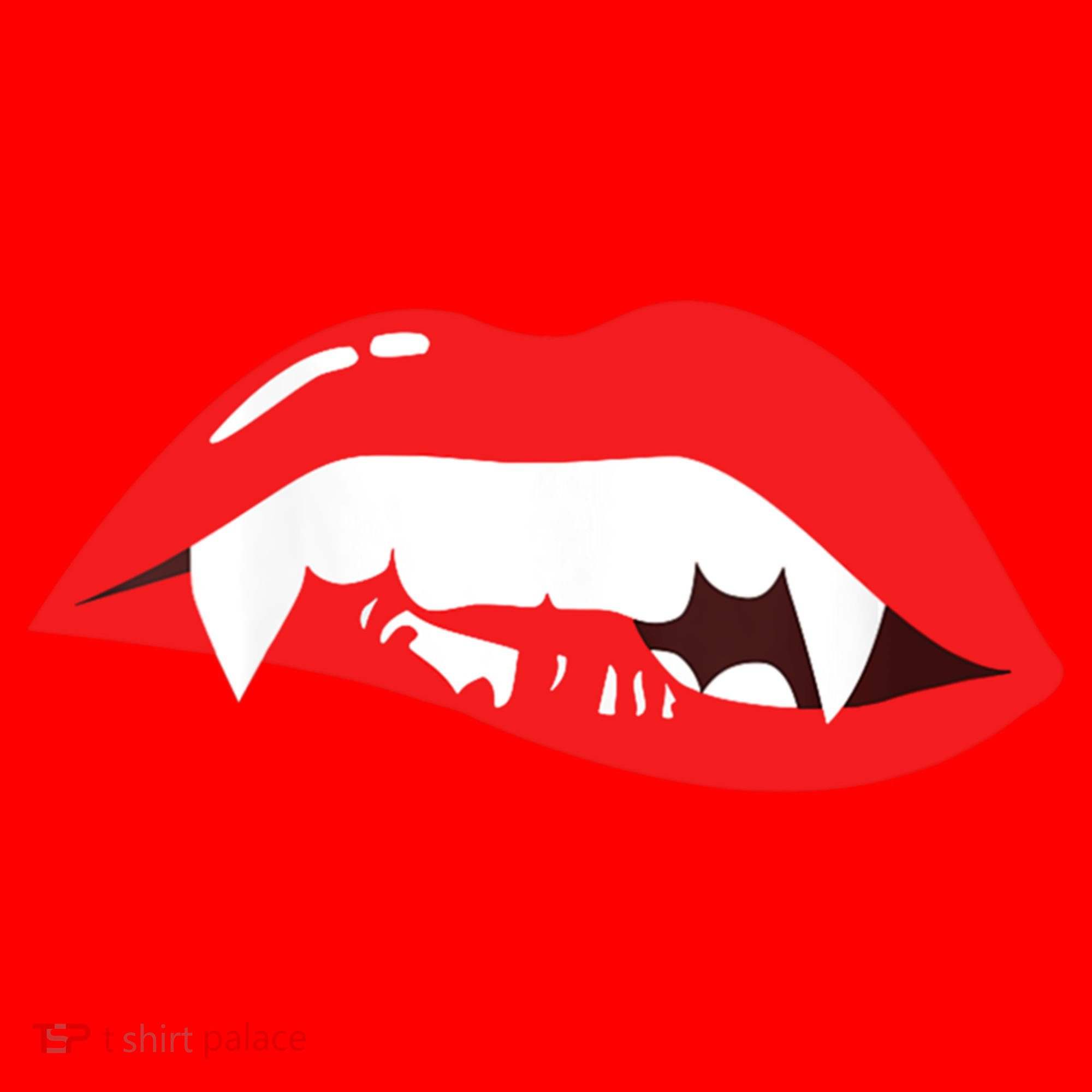 Wo Vampire Gift Sexy Lips Teeth Lazy Halloween Costume Gift Santa Hat