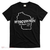Wisconsin Vintage Graphic Wi The Badger State T-Shirt thumb 0