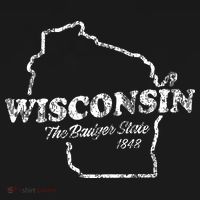 Wisconsin Vintage Graphic Wi The Badger State T-Shirt thumb 7