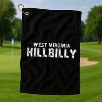 West Virginia Hillbilly Golf Towel thumb 1
