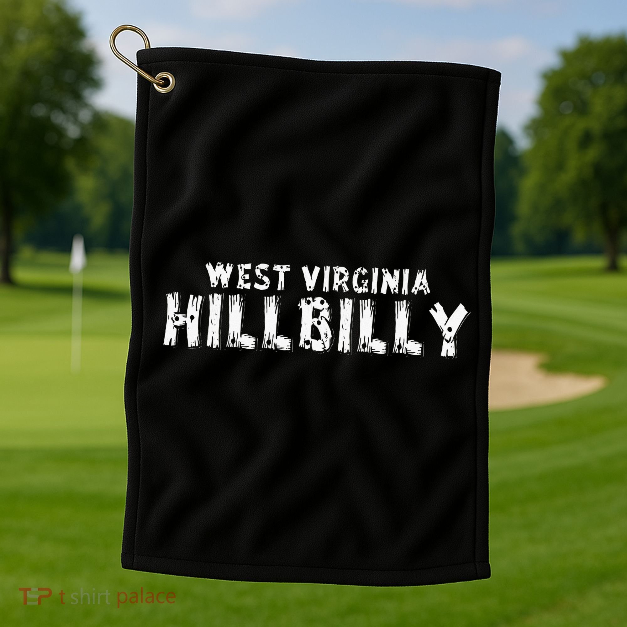 West Virginia Hillbilly Golf Towel