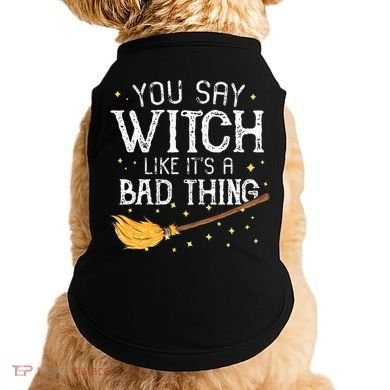 Witchy Vibes Halloween Present Doggie Tank