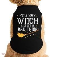 Witchy Vibes Halloween Present Doggie Tank thumb 0