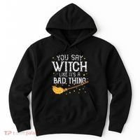 Witchy Vibes Halloween Present Hoodie thumb 0