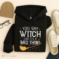 Witchy Vibes Halloween Present Hoodie thumb 4