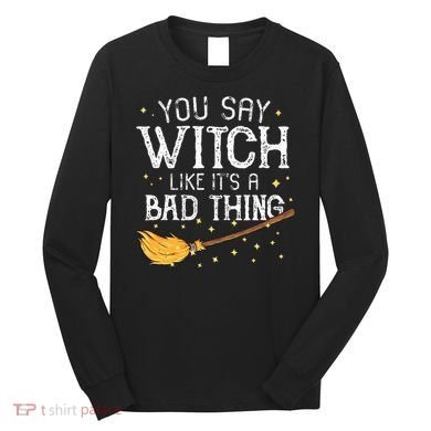 Witchy Vibes Halloween Present Long Sleeve Shirt