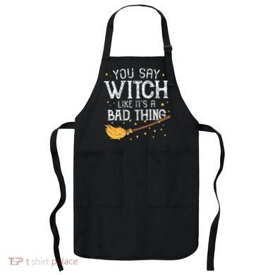 Witchy Vibes Halloween Present Apron