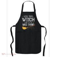 Witchy Vibes Halloween Present Apron thumb 0