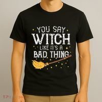 Witchy Vibes Halloween Present T-Shirt thumb 3