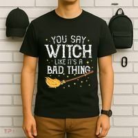Witchy Vibes Halloween Present T-Shirt thumb 6