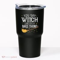Witchy Vibes Halloween Present Tumbler thumb 0