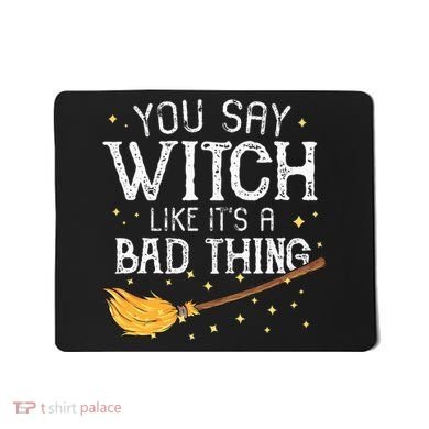 Witchy Vibes Halloween Present Mousepad