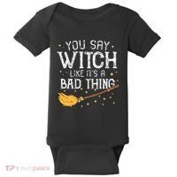 Witchy Vibes Halloween Present Baby Bodysuit thumb 0