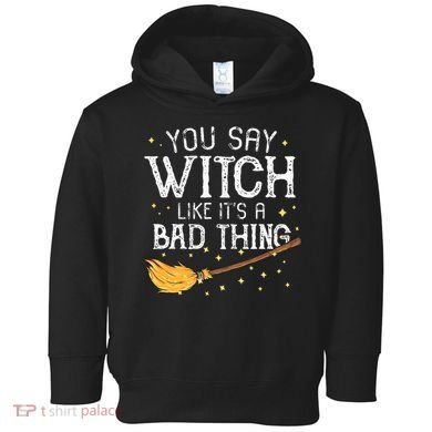 Witchy Vibes Halloween Present Toddler Hoodie