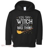 Witchy Vibes Halloween Present Toddler Hoodie thumb 0
