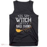 Witchy Vibes Halloween Present Tank Top thumb 0