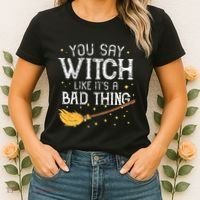 Witchy Vibes Halloween Present Women's T-Shirt thumb 2