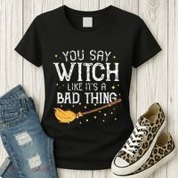 Witchy Vibes Halloween Present Women's T-Shirt thumb 3