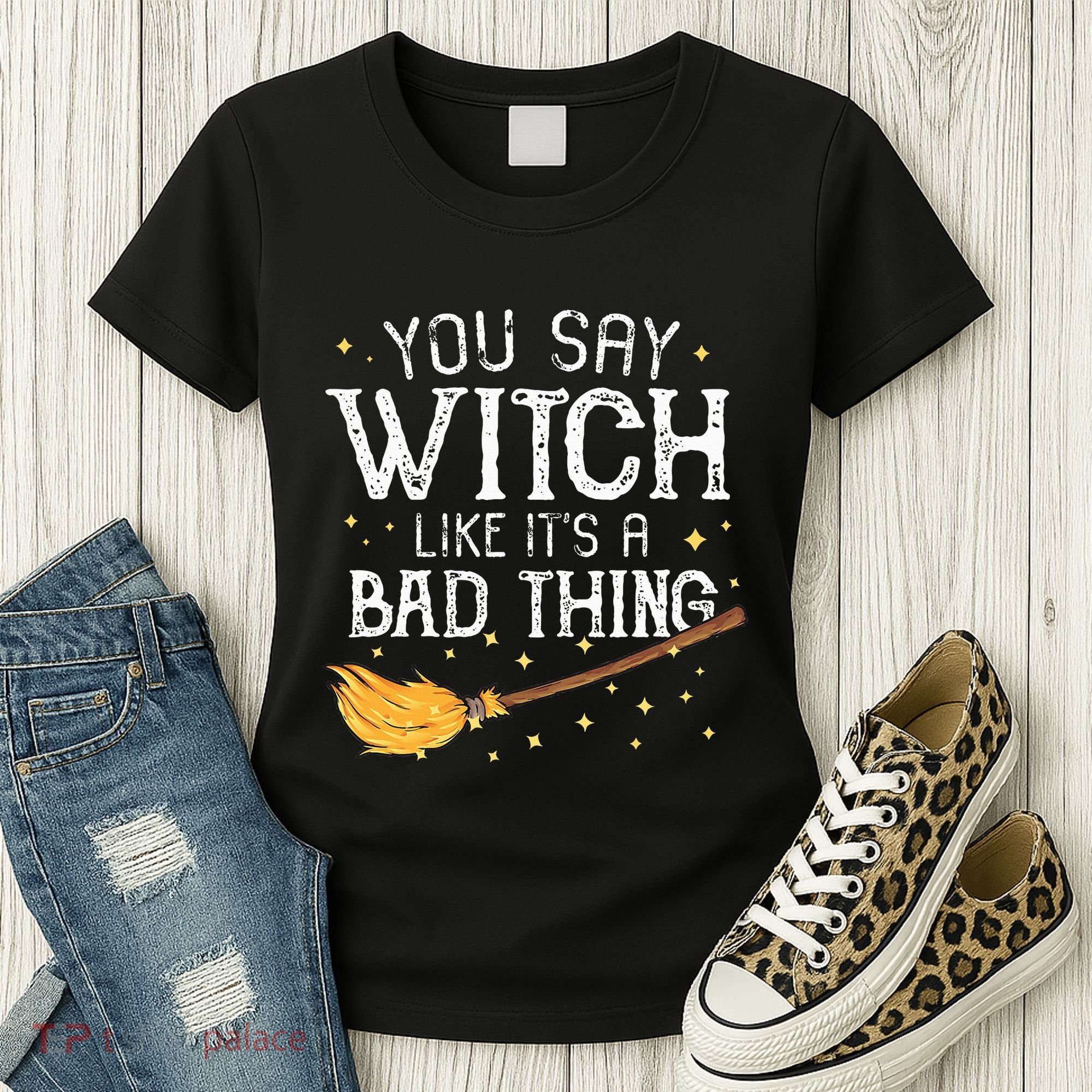 Witchy Vibes Halloween Present Women's T-Shirt