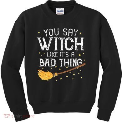 Witchy Vibes Halloween Present Kids Sweatshirt
