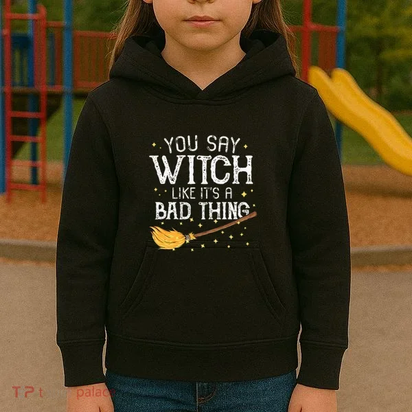 Witchy Vibes Halloween Present Kids Hoodie
