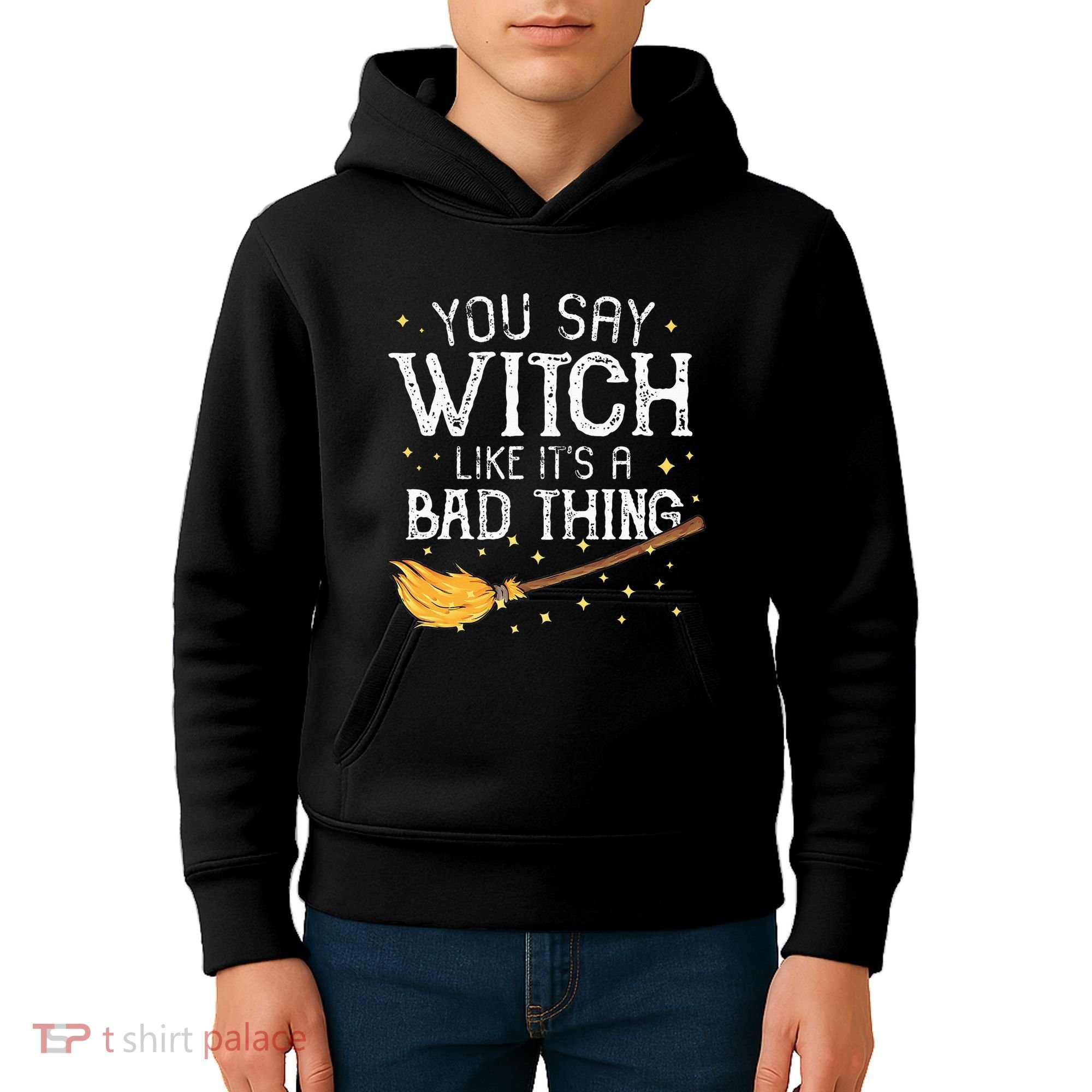 Witchy Vibes Halloween Present Kids Hoodie