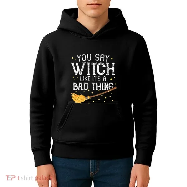 Witchy Vibes Halloween Present Kids Hoodie