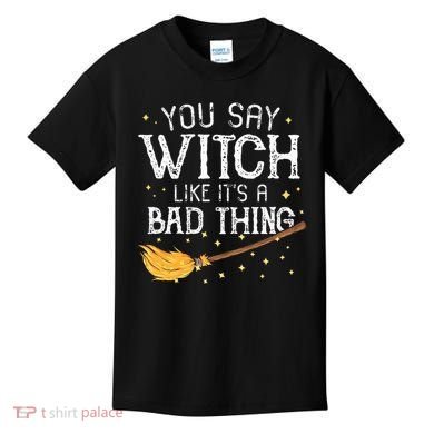 Witchy Vibes Halloween Present Kids T-Shirt