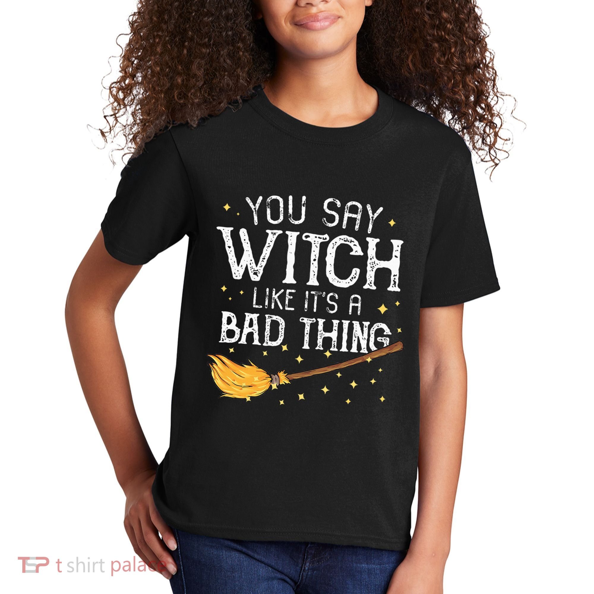 Witchy Vibes Halloween Present Kids T-Shirt