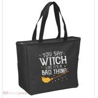 Witchy Vibes Halloween Present Tote Bag thumb 2