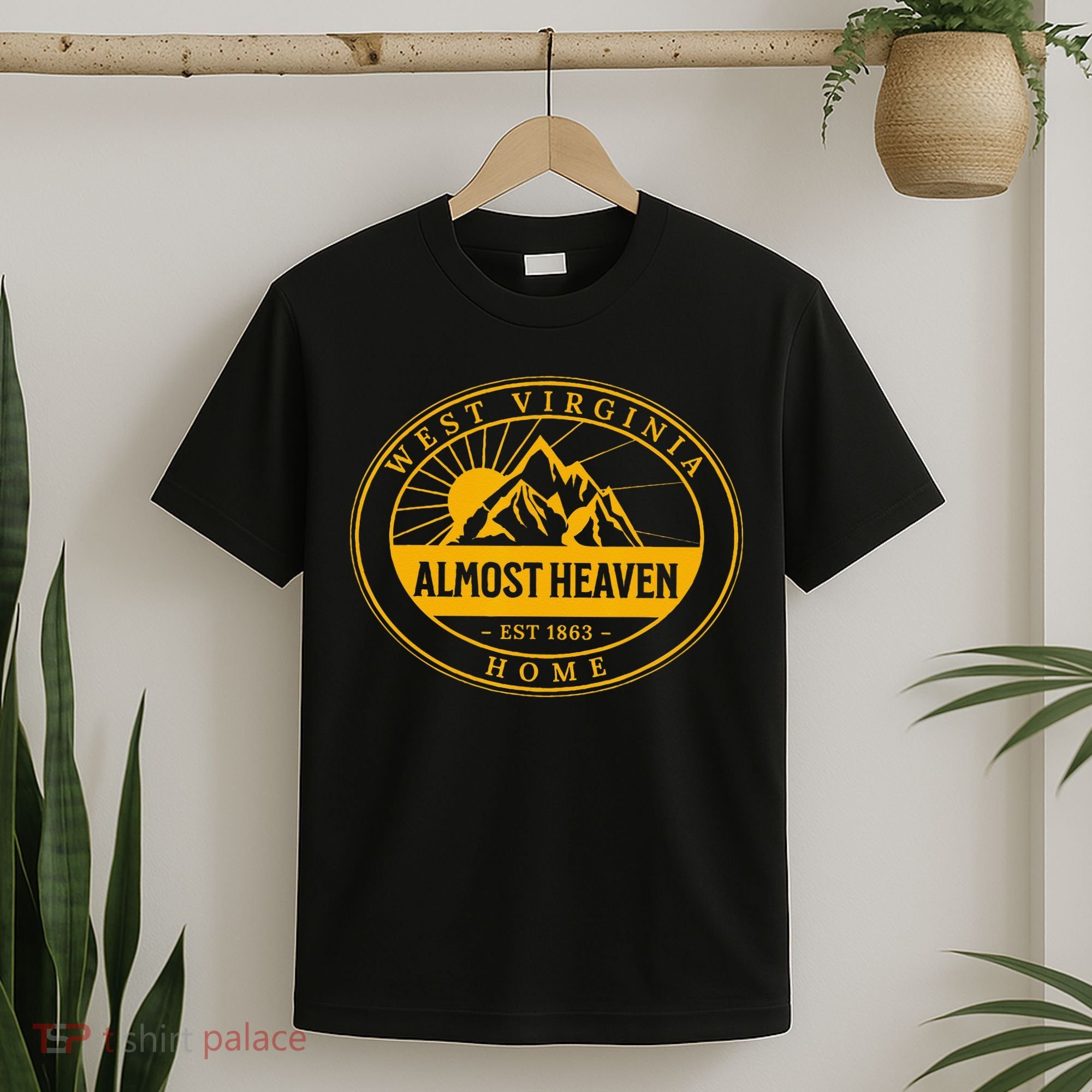 West Virginia Home 304 Almost Heaven Outdoors Vintage T-Shirt