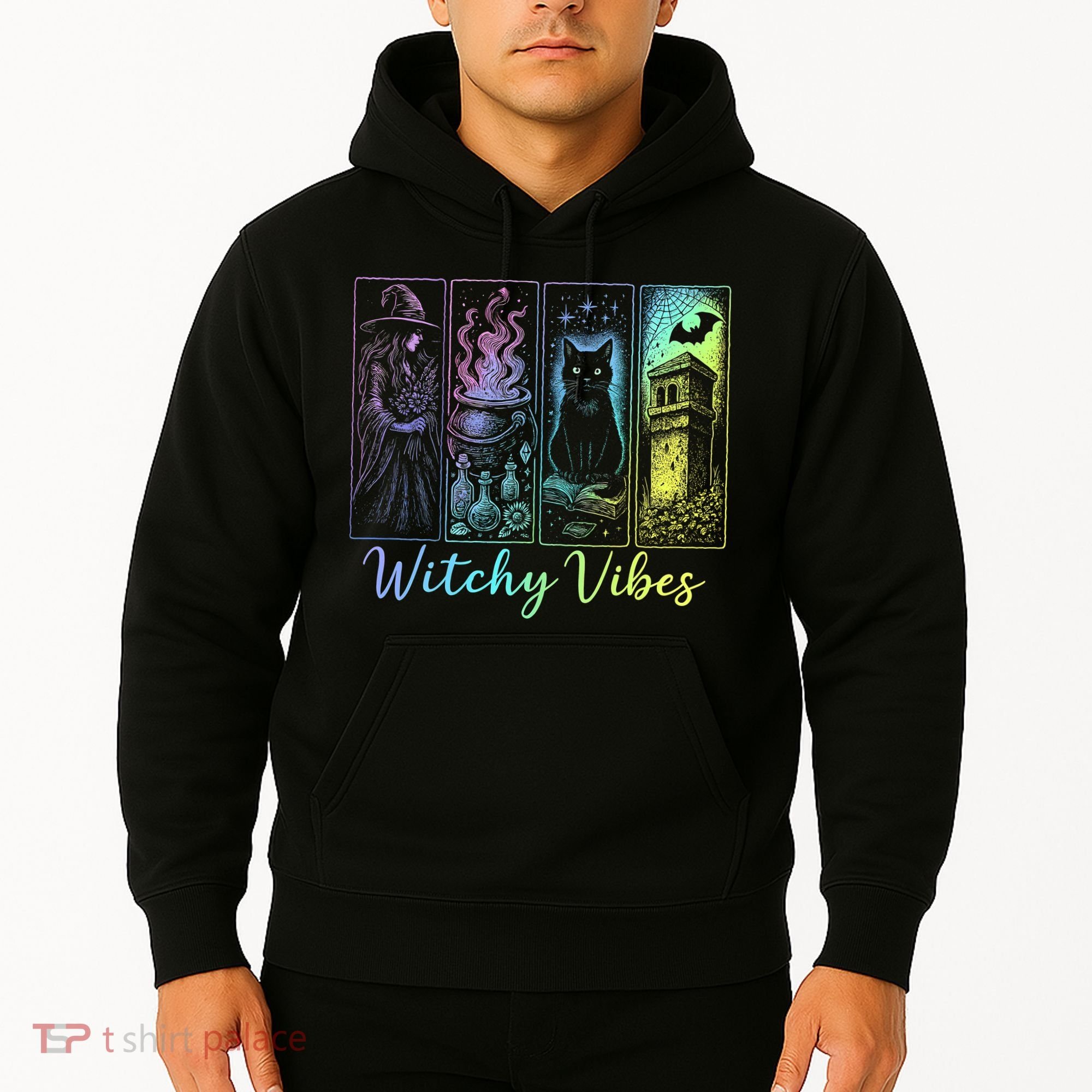 Witchy Vibes Halloween Spooky Season Hoodie
