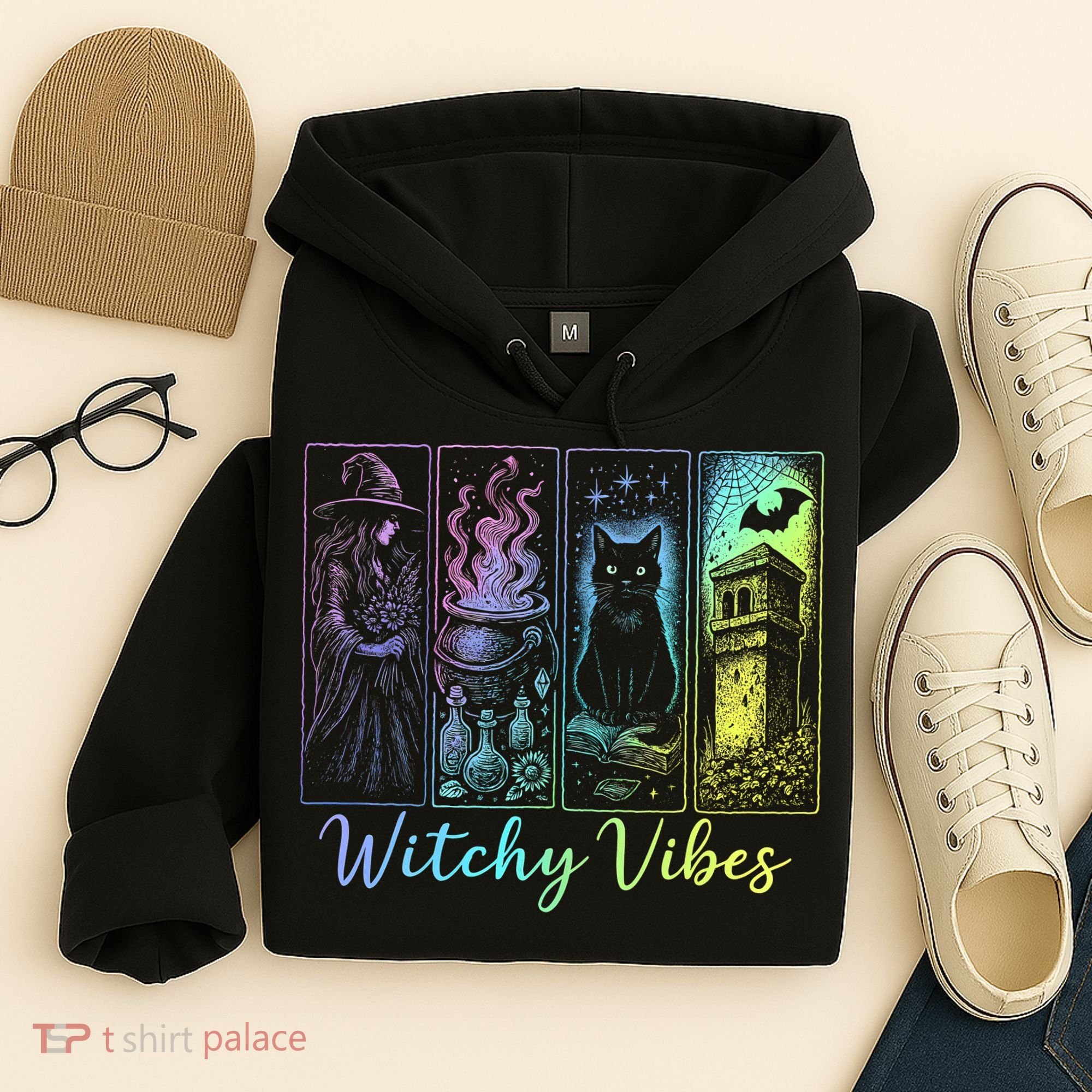Witchy Vibes Halloween Spooky Season Hoodie