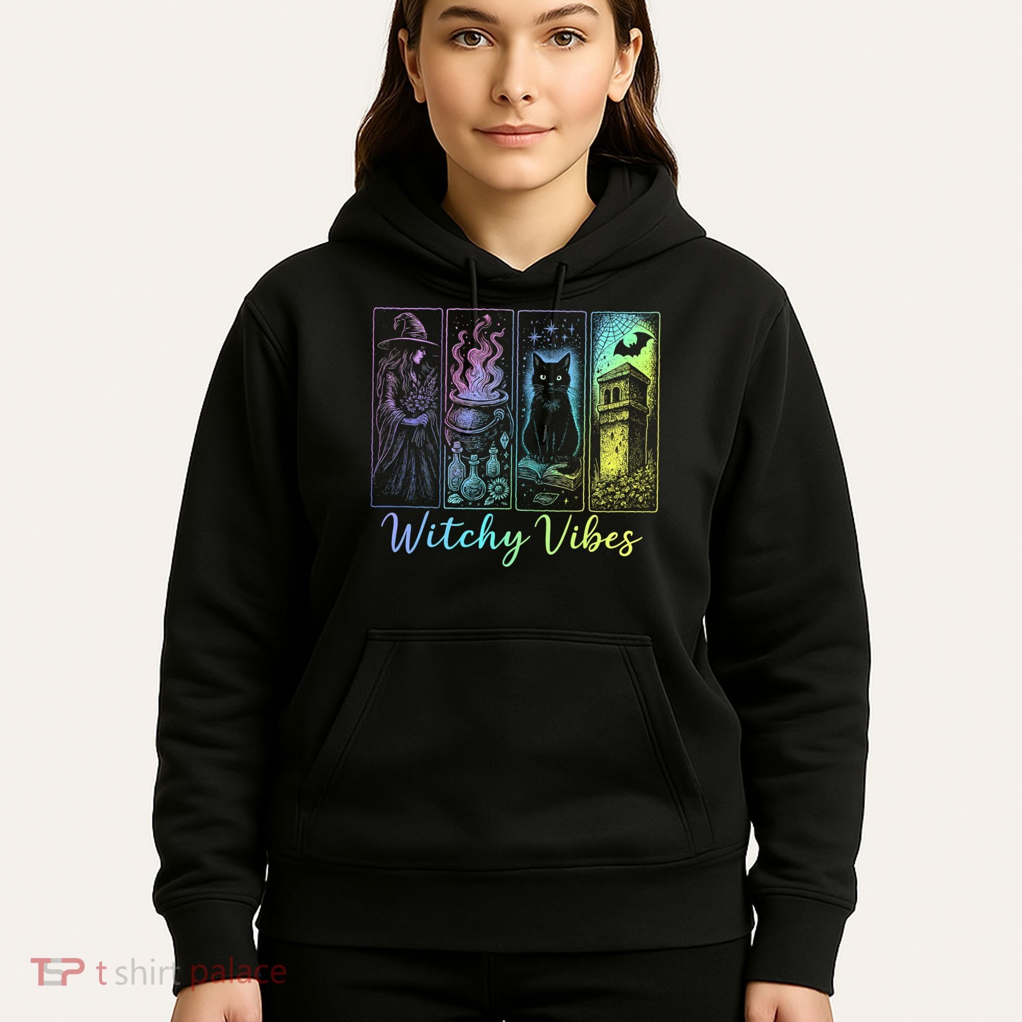 Witchy Vibes Halloween Spooky Season Hoodie