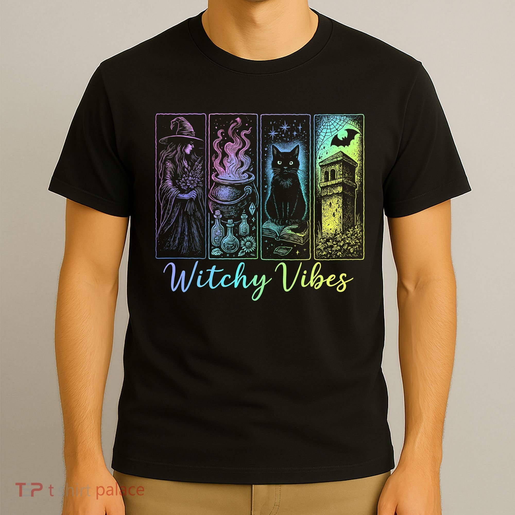 Witchy Vibes Halloween Spooky Season T-Shirt