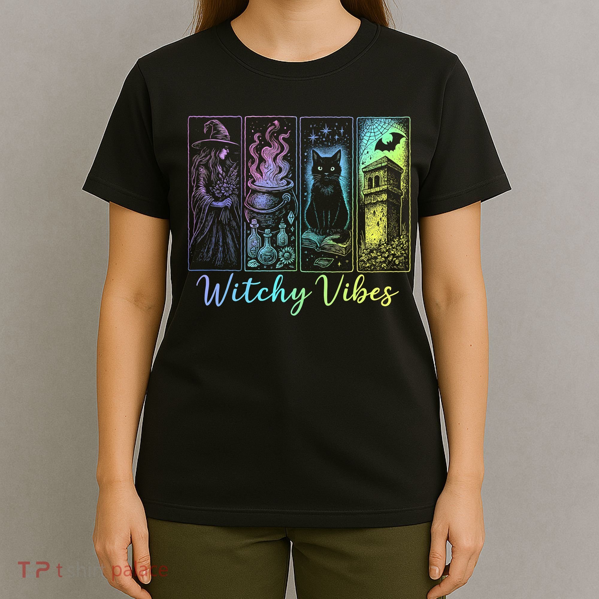 Witchy Vibes Halloween Spooky Season T-Shirt