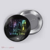Witchy Vibes Halloween Spooky Season Button thumb 0